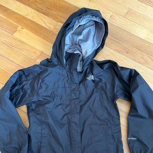 Kids Black North Face Rain Coat